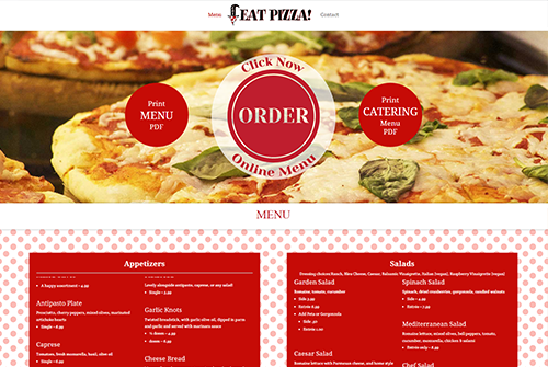 Eat Pizza Portland Web Design and Development