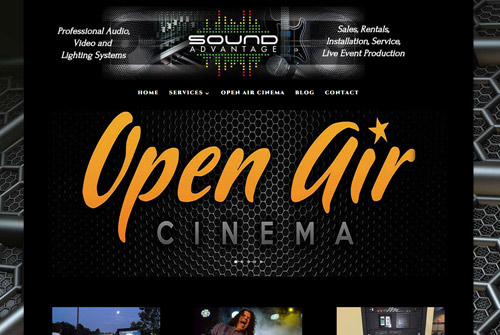 Open Air Cinema Salem Web Design